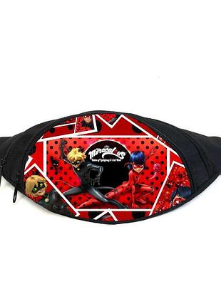 Поясная сумка бананка леди баг (gbm06) gear bag черная