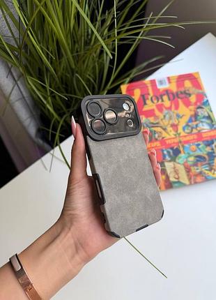 Чохол iphone grey замша арт ch00030