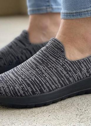 Мужские слипоны skechers р. 43-43,5