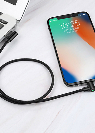 Кабель зарядний usb-a lightning mcdodo 90° 50см
