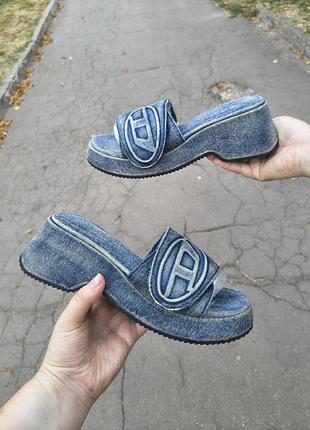 Джинсовые шлепки, сабо, мюли 41р, 42р