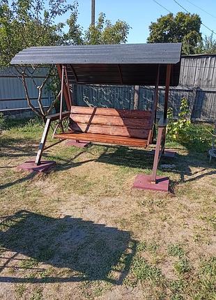 Качели садовые, раскладные.