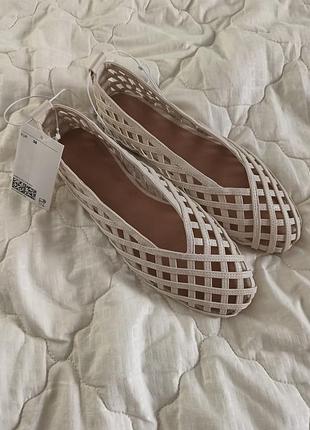 Балетки з плетеним ефектом h&m 38