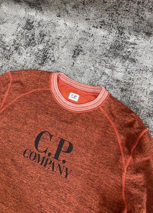 Рідкісний винтажний світшот c.p. company center logo / xxl (ідеал)