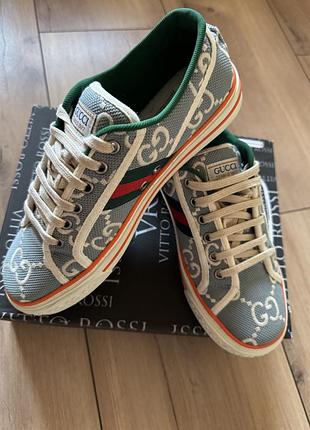 Кеди gucci / кеди гучі / кросівки gucci tennis 1977