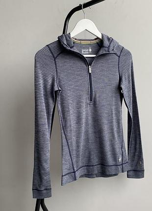 Спортивна вовняна кофта з капюшоном smart wool