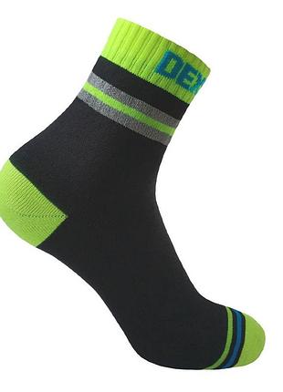 Шкарпетки водонепроникні dexshell pro visibility cycling, р-р xl (47-49), з зеленою смугою