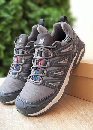 Чоловічі якісні та стильні кросівки salomon speedcross 3 pro gore-tex thinsulate світло сірі