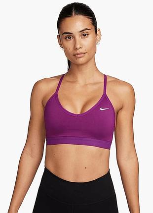 Спортивний топ nike dri-fit (пурпуровий / фіолетовий, розмір xs)