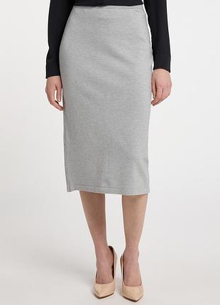 Massimo dutti кашемір котон спідниця олівець вʼязана