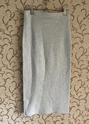 Massimo dutti кашемір котон спідниця олівець вʼязана