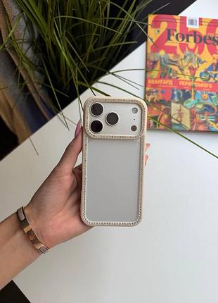 Чохол iphone beige стрази  арт ch00003