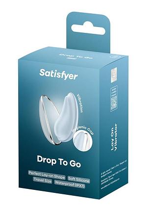 Вибратор satisfyer drop to go blue 8