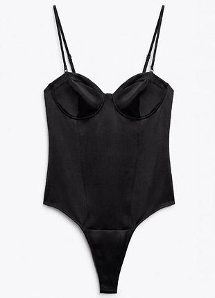 Корсетное боди zara 🖤