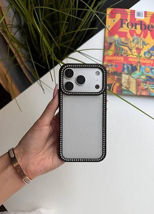 Чохол iphone black стрази  арт ch00002
