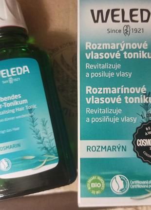 Weleda rosemary natural tonicum+пипетка(в подарок)), 100 ml