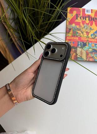 Чохол iphone black стрази арт ch00002