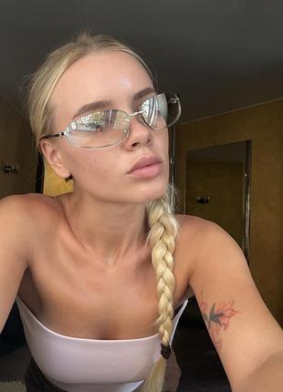 Окуляри miu miu зеркальні напівпрозорі