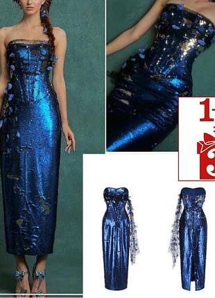 1+1=3 нереальна вечірня нарядна сукня lacemade mermaid corset dress весілля випускний паєтки метелик фатін корсет розшита