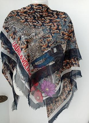 Большой, стильный платок zadig & voltaire.