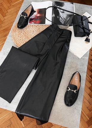 Брюки палаццо з еко шкіри nastygal🖤