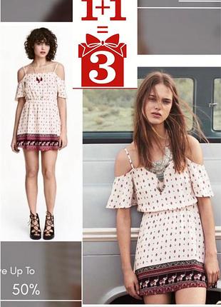 1+1=3 легке плаття в принт h&m coachella платье бохо conscious