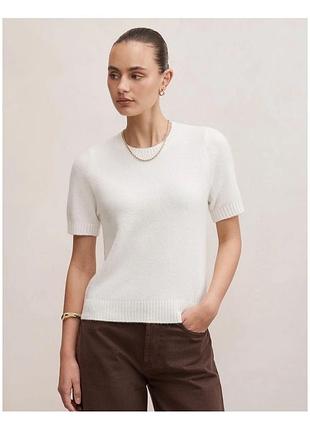 Zara вʼязана плотна футболка топ котон