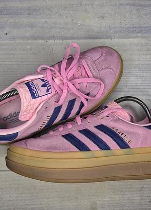 Кеды adidas gazelle bold w 'pink glow victory