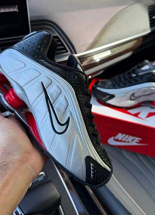 Nk shox r4 black metallic silver