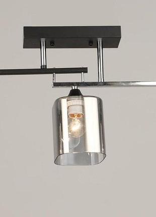 Люстра стельова valeso k2326/3 чорний+хром