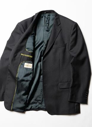 Magee navy wool single breasted classic fit blazer jacket [bmh017389]