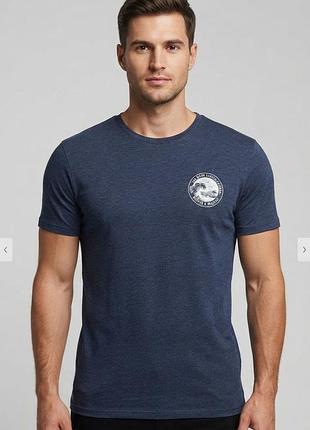 Чоловіча синя футболка livergy "san diego surfers paradise" , розмір l (52/54)