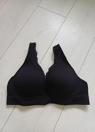 H&m-85c-пуш ап-бюстгальтер в рубчик