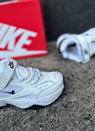 Кроссовки m2k tekno детские унисекс из натуральной кожи и текстиля белые 37
