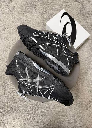 👕asics gel-kahana 8 black white stripes gore-tex