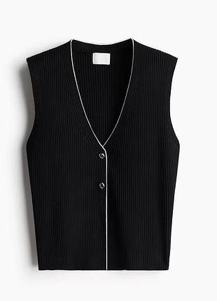 Стильний жилет у рубчик h&m