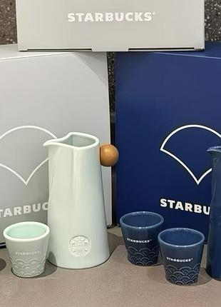Чайний набір заварник чашки сервіз starbucks