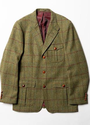 Bvs brigitte von schönfels check wool tweed blazer jacket [bmh017390]
