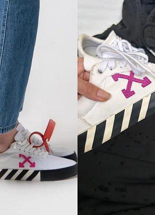 Крутые стильные кроссовки off white. оригинал.