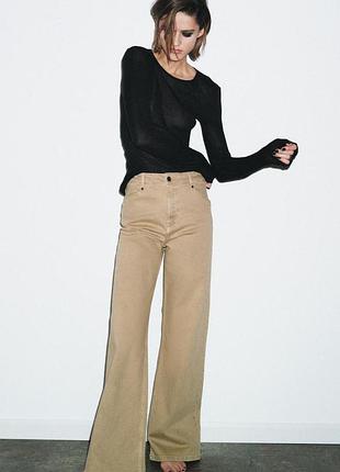 Джинсы zara wide leg 38 размер, м