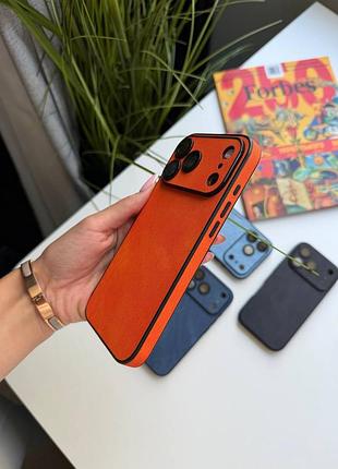 Чохол iphone texture orange арт ch00029