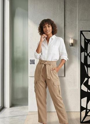 Стильні жіночі штани карго h&m з поясом (нові з біркою)