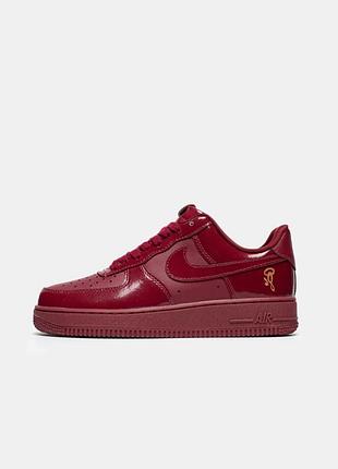Кросівки nike air force 1 х central cee dark beetroot