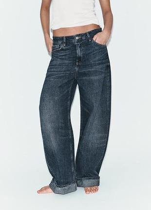 Джинси zara fold up 40 розмір, l