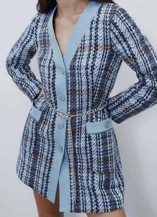 Пальто женское zara короткий размерl.