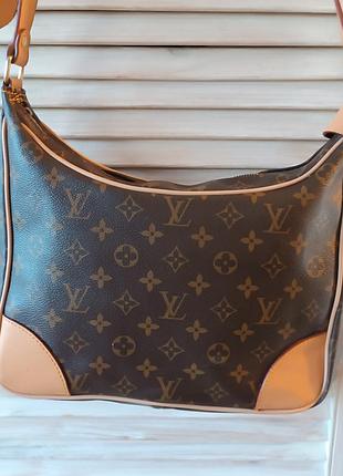 Сумка lv с кожаной подкладкой