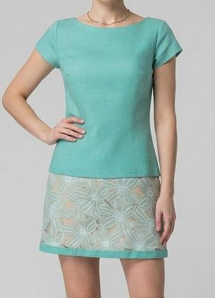 👗бірюзова лляна сукня, ефектна сукня міні по фігурі • бавовна & ліоцелл (туреччина) s, xs