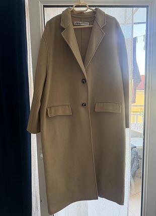 Пальто шерсть zara