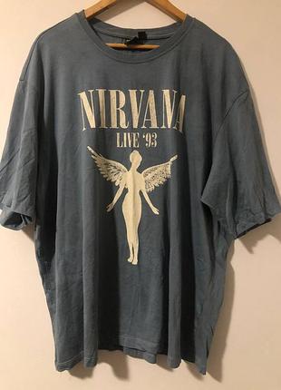 Мерч оверсайз футболка nirvana live '93