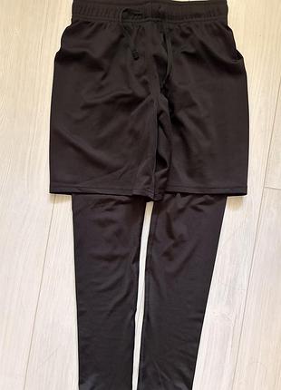 Футбольна форма , шорти легінси h&m 134-140 см